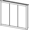 Tri-View Mirror / Medicine Cabinet